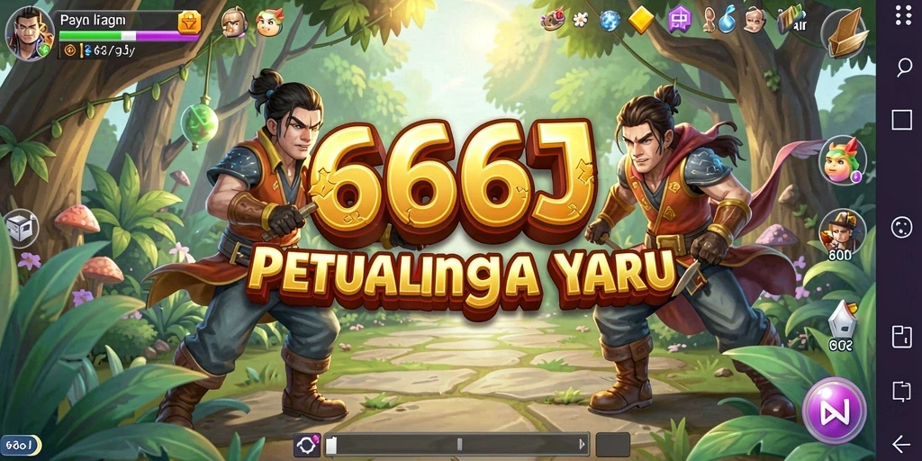 Tampilan menarik saat bermain game petualangan 666J.