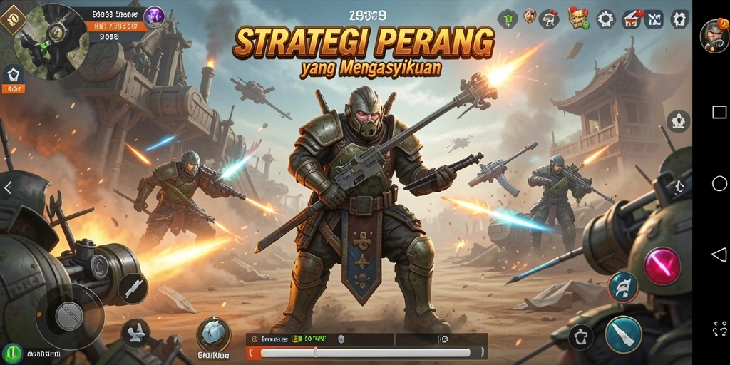 Tangkapan layar menampilkan aksi seru dalam gameplay SLG.