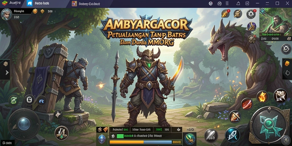 Tangkapan layar gameplay AMBYARGACOR dengan aksi pertarungan epik.