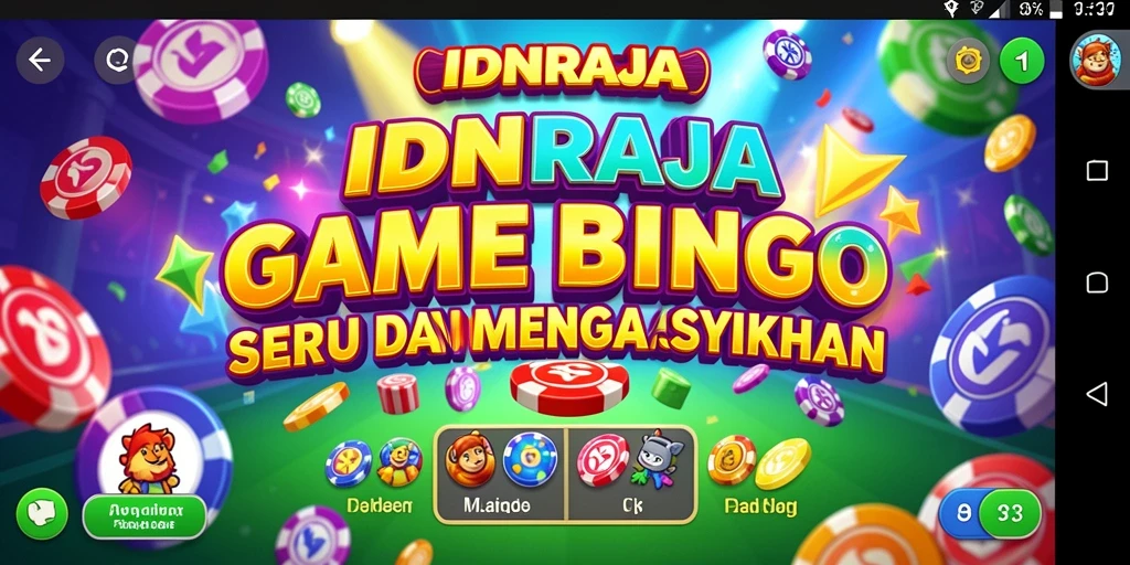 Tampilan gameplay Bingo yang seru di IDNRAJA.