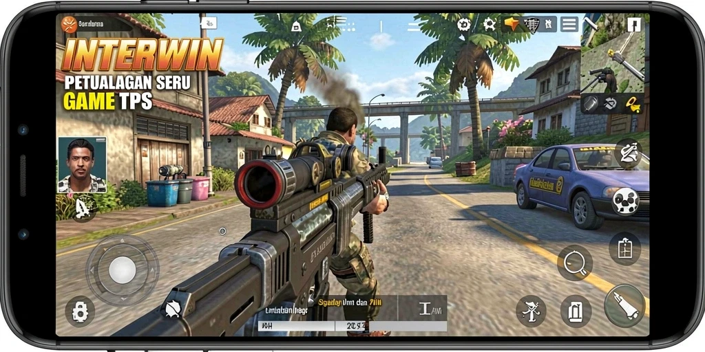 Tampilan gameplay seru di <strong>INTERWIN</strong> dengan aksi pertarungan yang mendebarkan.