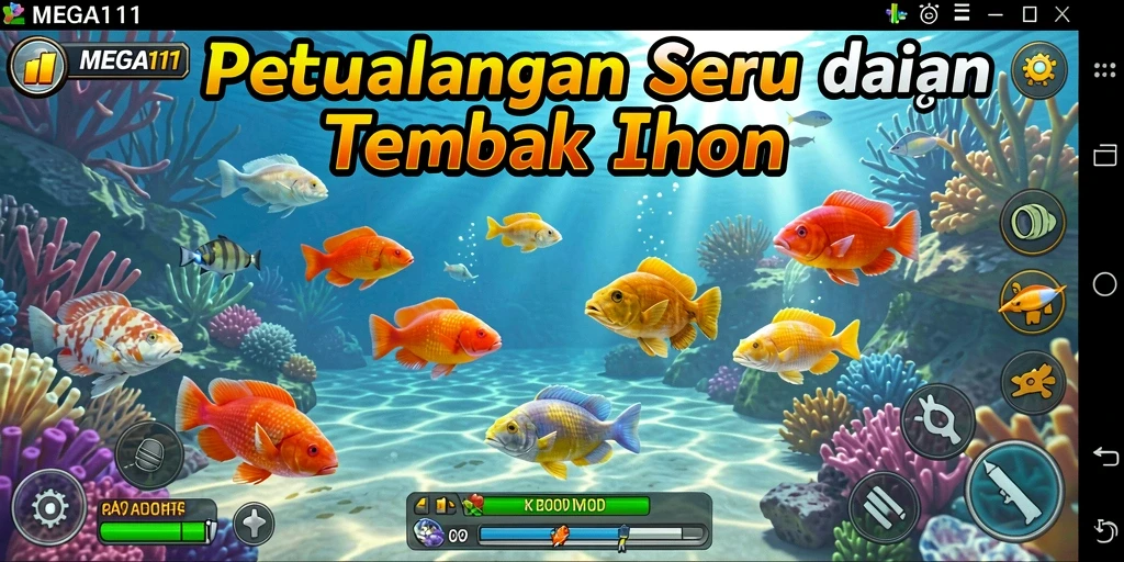 Tangkapan ikan yang beragam dalam gameplay <strong>MEGA111</strong>.