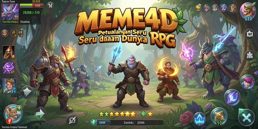 Tampilan gameplay seru dan interaktif di dunia RPG.