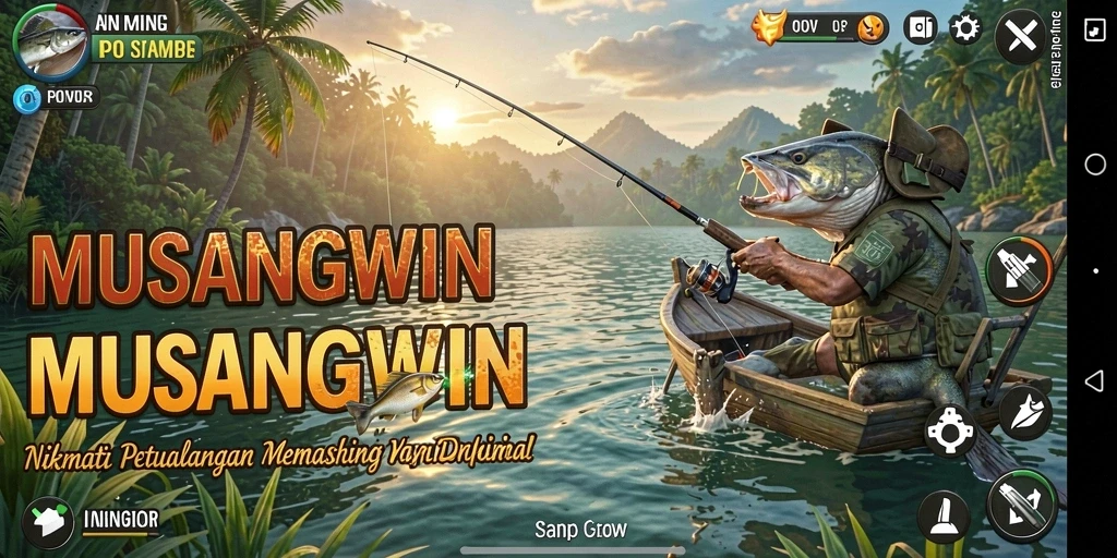 Gambaran gameplay memancing yang menarik dan menantang.