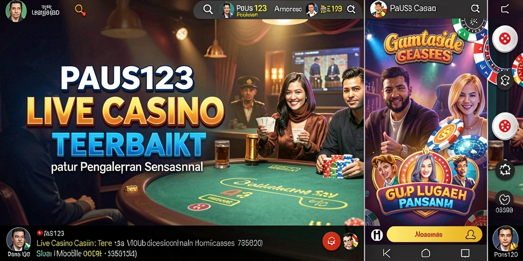 Tangkapan layar gameplay PAUS123 memperlihatkan suasana kasino langsung yang menegangkan.