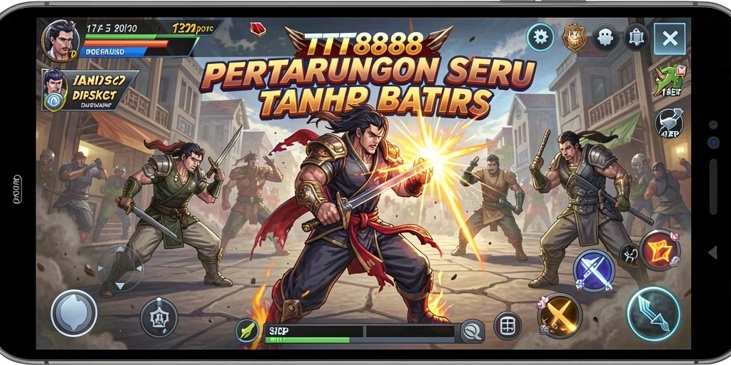 Tangkapan layar utama TTT888 menampilkan pertarungan seru yang mendebarkan.