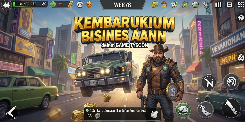 Tampilan gameplay WE878 yang menarik dan penuh strategi Tycoon.
